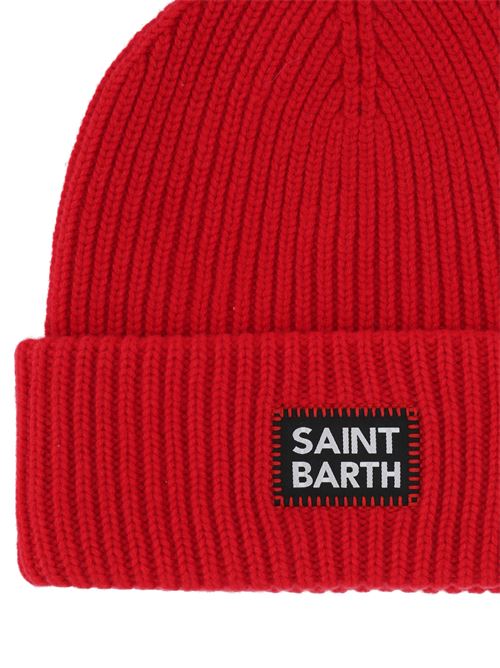 Berretto Beanie a coste rosso MC2 SAINT BARTH | BERRY01435G